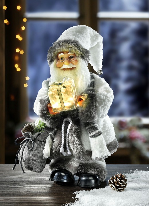 Weihnachten - Tanzender Weihnachtsmann, in Farbe BRAUN-BEIGE