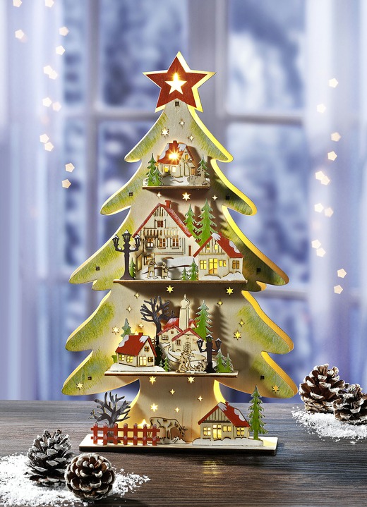 Beleuchteter Tannenbaum Weihnachtliche Dekorationen Brigitte Hachenburg