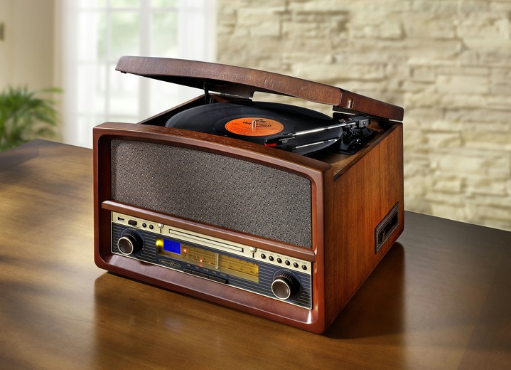 - Nostalgie-Stereoanlage Reflexion HIF-1937, in Farbe BRAUN Ansicht 2