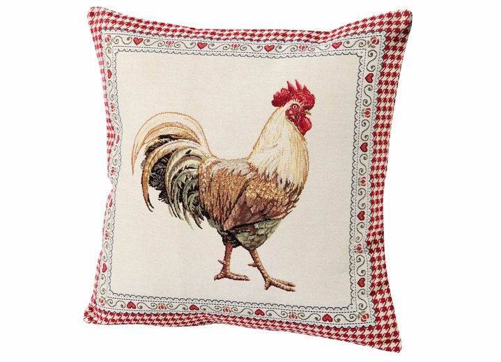 Kissenbezüge - Kissenbezug mit praktischem Reißverschluss, in Farbe BUNT, in Ausführung Hahn Ansicht 2