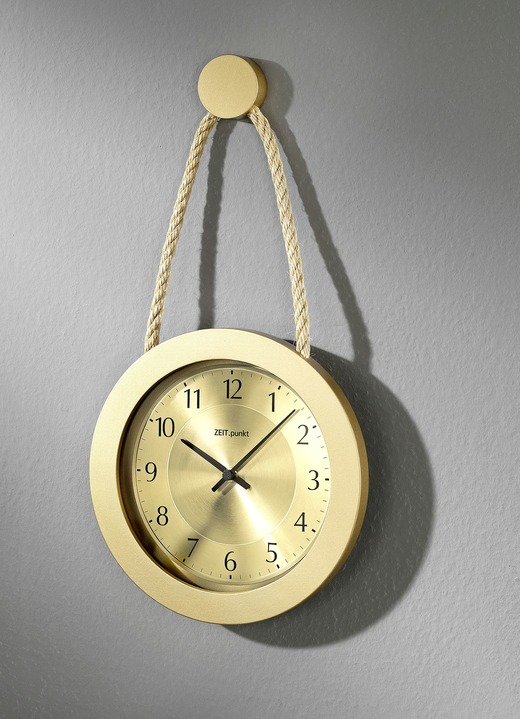 Uhren - Wanduhr aus Massivholz  in Deutschland hergestellt in verschiedenen Farben, in Farbe GOLD Ansicht 1