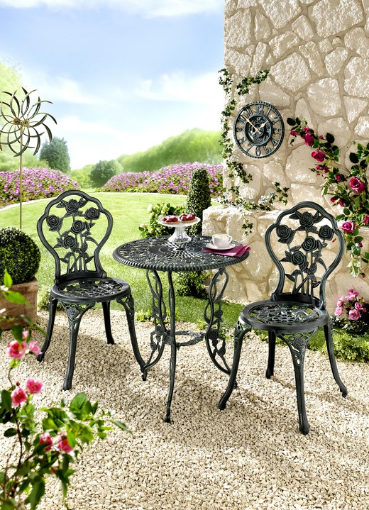 Gartenmöbel - Bistro-Set Rosamunde, 3-teilig , in Farbe GRÜN