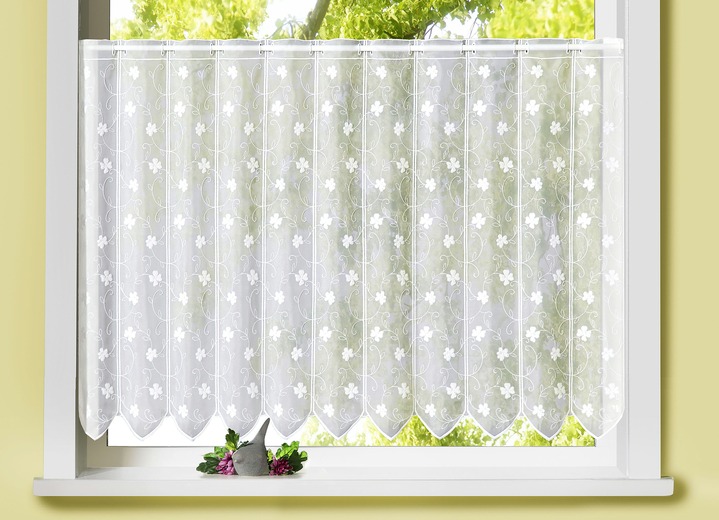 - Kurzstore mit Stangendurchzug, in Größe 786 (H45xB 95 cm) bis 875 (H75xB145 cm), in Farbe WEISS Ansicht 2