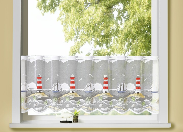 - Kurzstore Leuchtturm, in Größe 784 (H45xB 90 cm) bis 861 (H60xB150 cm), in Farbe WEISS-BUNT Ansicht 2