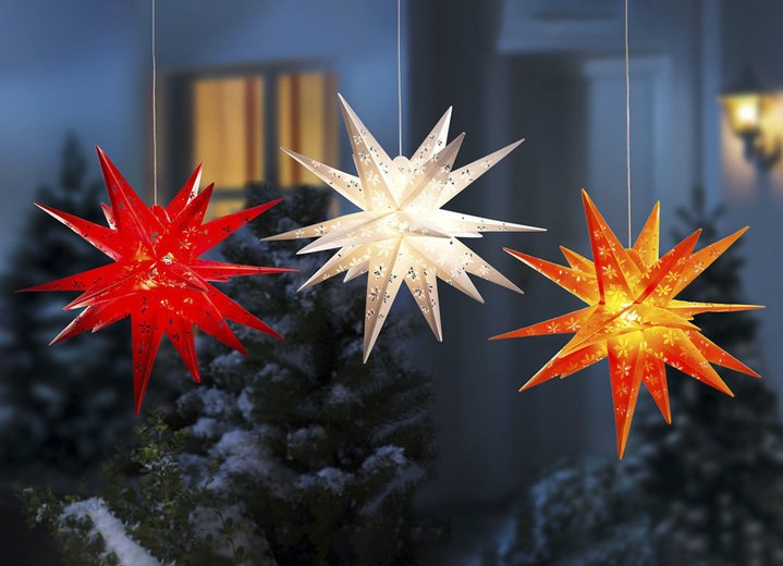- Stern Schneeflocke, in Farbe WEISS Ansicht 1