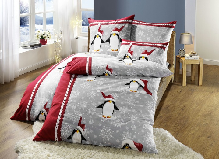 Bettwäschegarnituren - Dobnig Bettwäsche-Garnitur, in Größe 111 (40x80 cm + 135x200 cm) bis 412 (4-teiliges Sparset), in Farbe BRAUN Ansicht 2