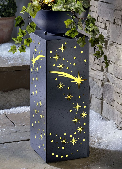 - Easymaxx LED-Dekosäule, in Farbe GRAU