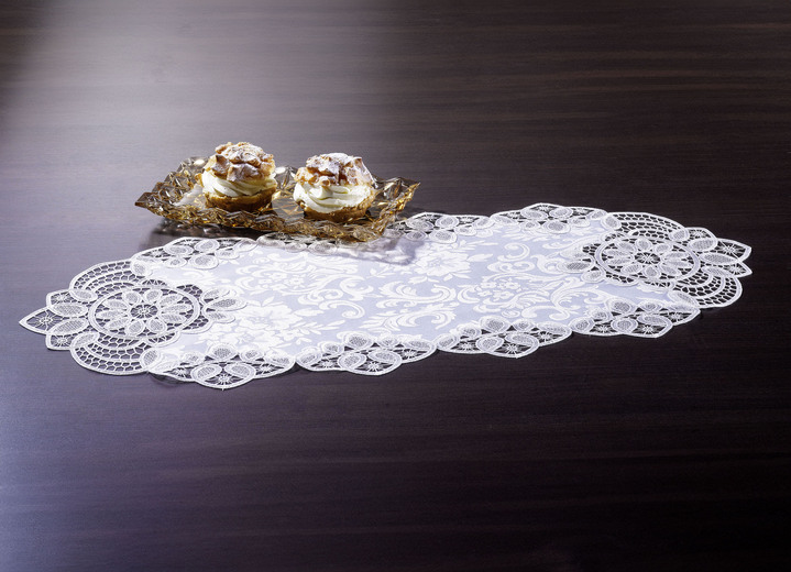 Tischdecken - Diese Tisch- und Raumdekoration ist ein echter Blickfang!, in Größe 101 (Deckchen, 35x 50 cm) bis 404 (Kissenbezug, 40x 40 cm), in Farbe SEKT Ansicht 1