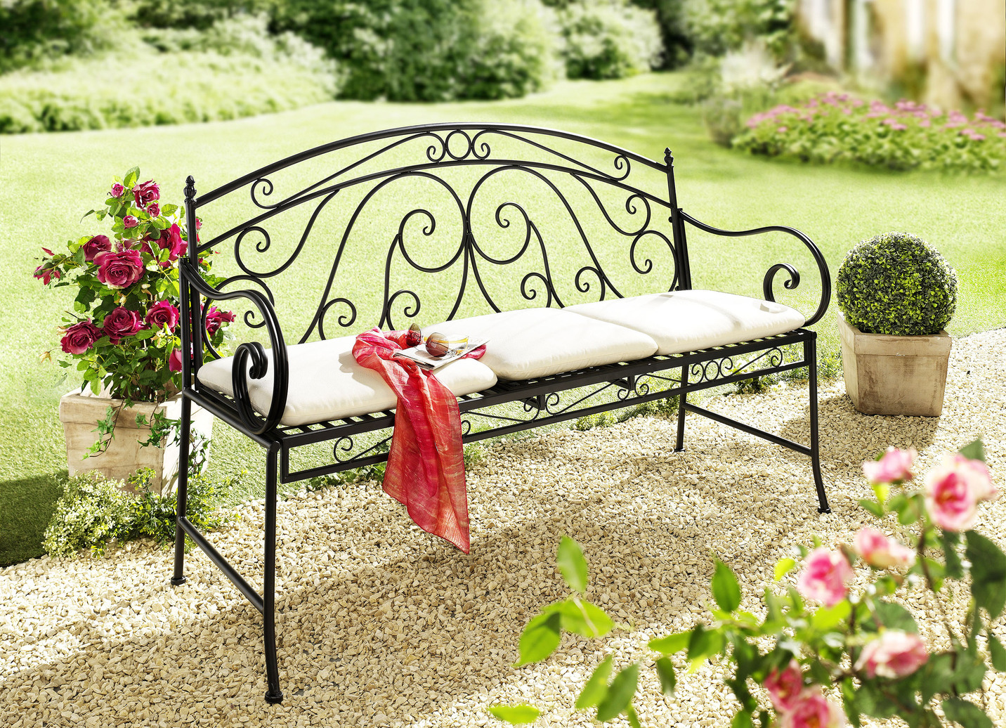 Bank Saket mit Klapptisch - Gartenmöbel | Brigitte Hachenburg