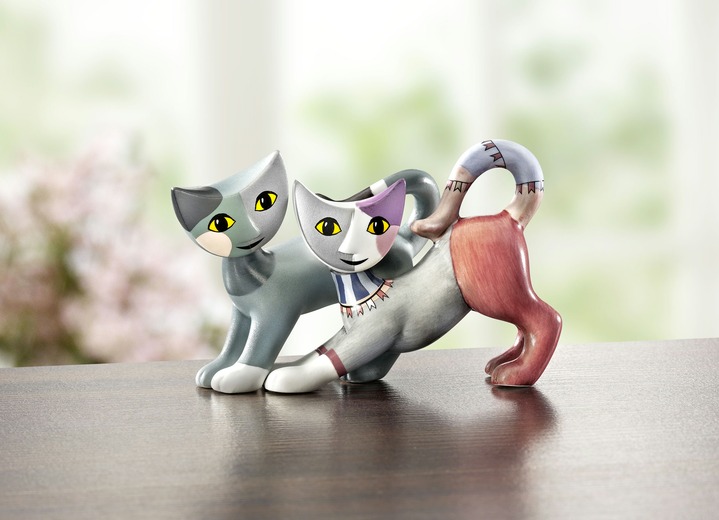 Figuren - Katzenpaar aus dem Hause Goebel, in Farbe BLAU