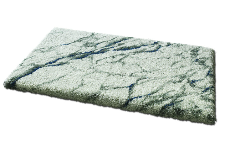 Badgarnituren - Badgarnitur von Grund mit Marmor-Dessin, in Größe 100 (Vorleger halbrund, 50x 80 cm) bis 112 (Motiv-WC-Deckelbezug, 47x 50 cm), in Farbe TERRA Ansicht 6