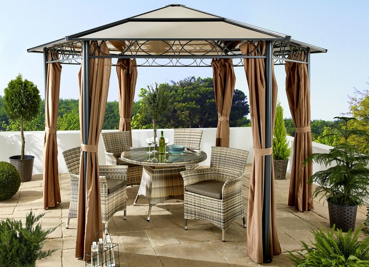 Pavillon Salmon mit Seitenteilen - Garten | Brigitte ...
