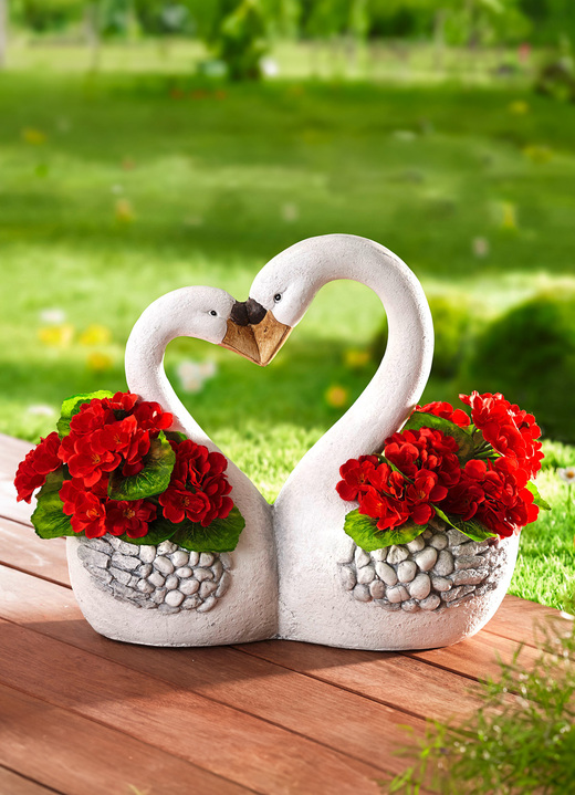 - Pflanztopf Schwanenherz, in Farbe WEISS Ansicht 2