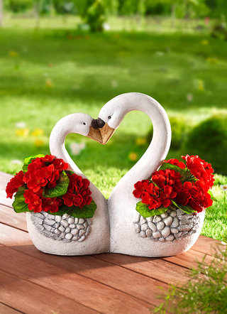 - Pflanztopf Schwanenherz, in Farbe WEISS
