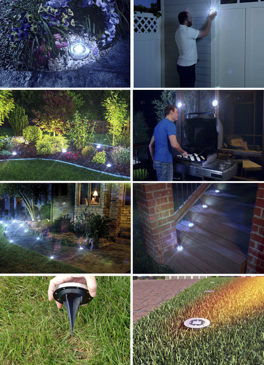 TV-Werbung - Bell + Howell Disk-Lights, in Farbe SILBER, in Ausführung 4er-Set Ansicht 1