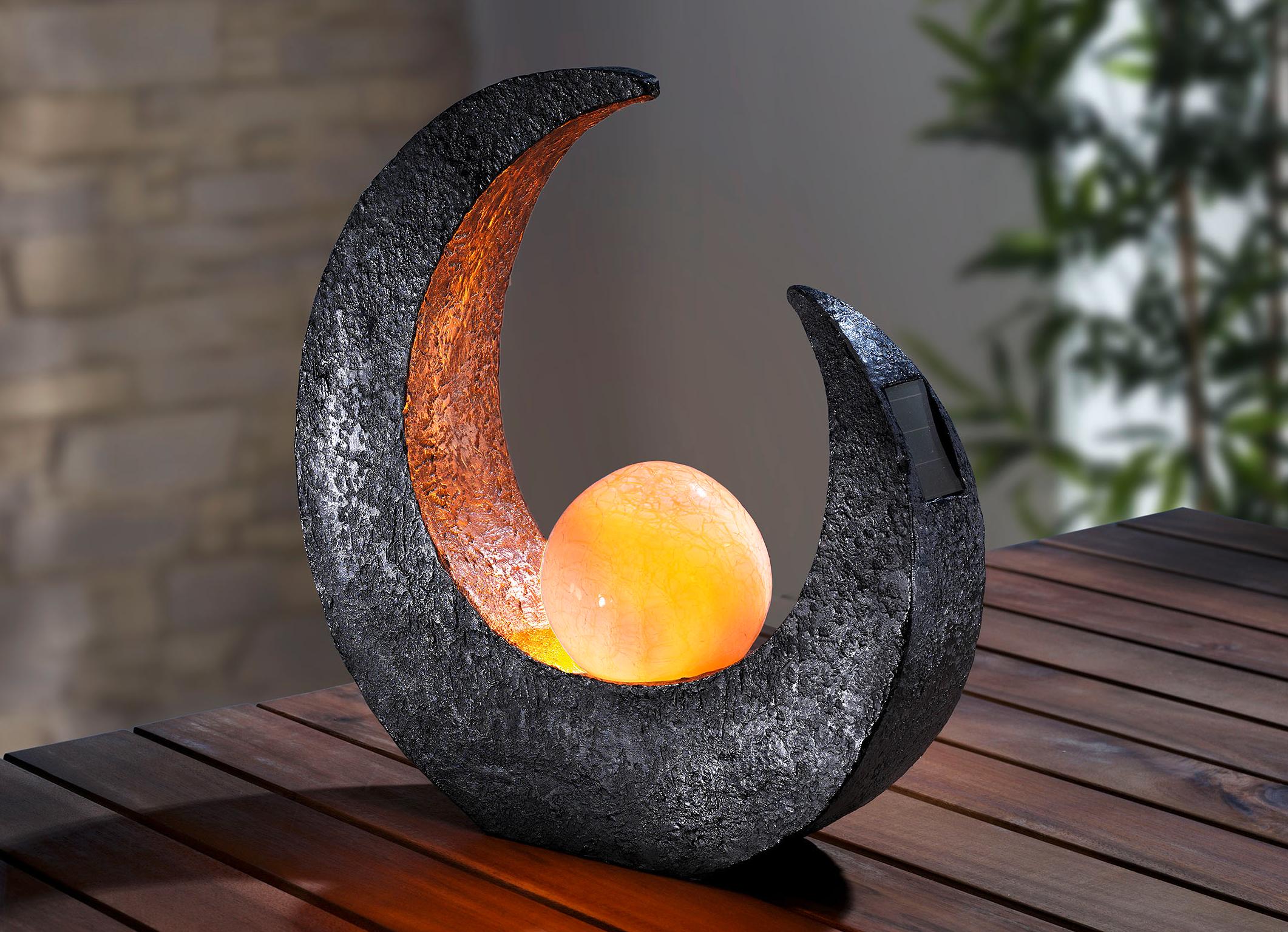 Leuchtende Dekoration - Solar-Tischleuchte Sunrise, in Farbe BRONZE