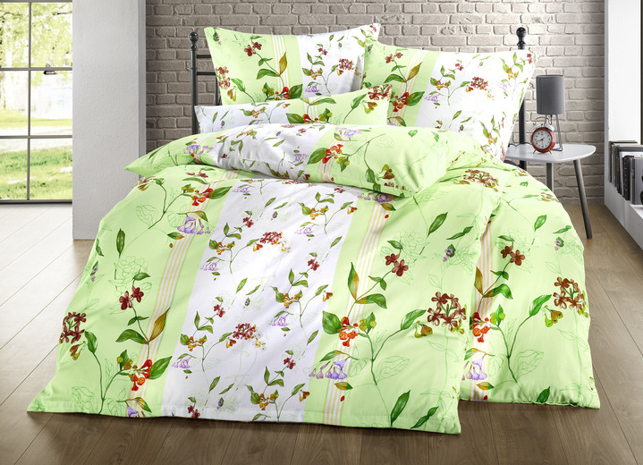 Heimtextilien - Satin Bettwäsche-Garnitur von Mesana, in Größe 111 (40/80 cm + 135/200 cm) bis 115 (80/80 cm + 155/220 cm), in Farbe GELB Ansicht 3