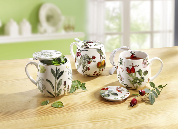 Geschenkideen - Teetassen aus feinem Porzellan, in Farbe BUNT, in Ausführung Teetasse Früchte Ansicht 2