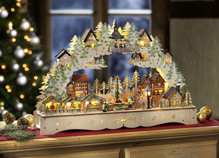 Schwibbogen mit Seiffener Kirche
