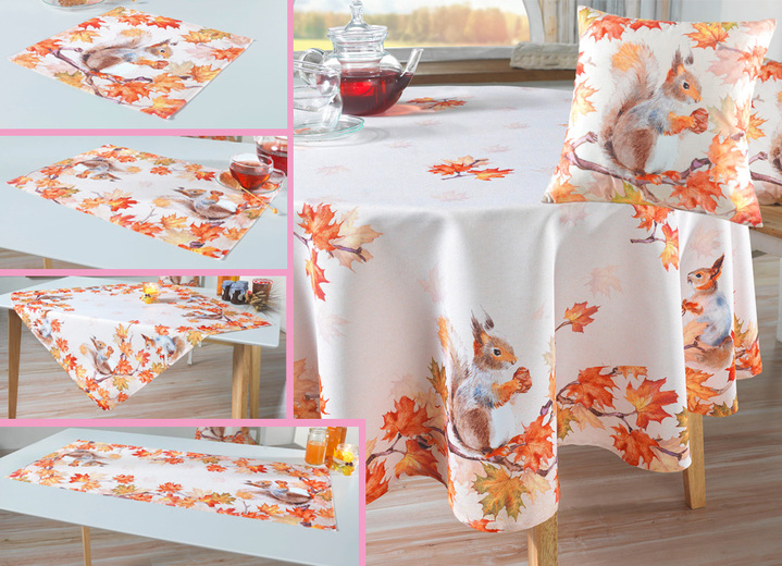 Tischdecken - Tolle Tisch- und Raumdekoration, in Größe 130 (2x Deckchen, 30x 30 cm) bis 404 (Kissenbezug, 40x 40 cm), in Farbe BUNT