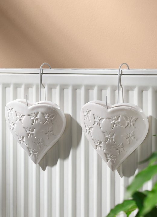 Raumklima - Luftbefeuchter, 2er-Set ., in Farbe WEISS