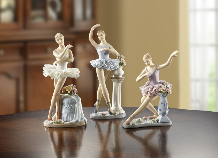 - Ballerina aus Porzellan, in Farbe WEISS Ansicht 2