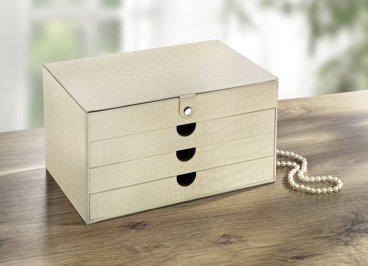 Geschenkideen - Schmuckkoffer mit integriertem Spiegel, in Farbe  Ansicht 3