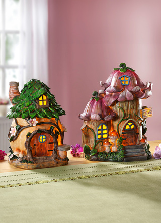 Beleuchtetes Zwergenhaus