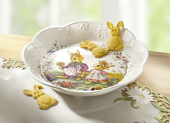 - Schale mit Osterhasen-Motiv von Villeroy & Boch, in Farbe WEISS