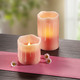 Wohnaccessoires - LED-Echtwachszerzen mit Duft, in Farbe ROSE, in Ausführung 4er-Set, rosé mit Rosenduft