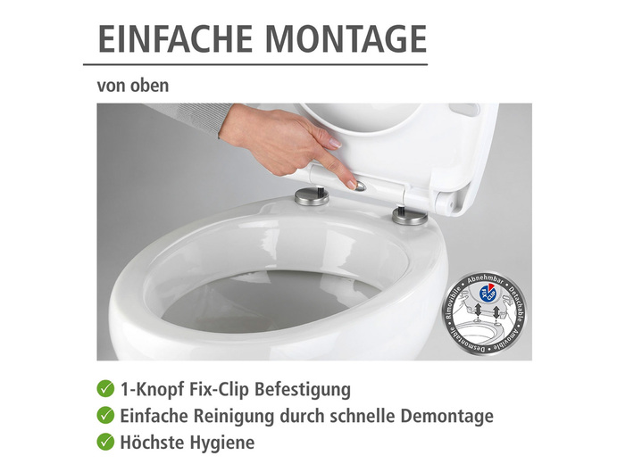 - WC-Sitz mit Easy-Close-Absenkautomatik, in Farbe BUNT Ansicht 2