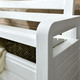 Gartenmöbel - Truhenbank in toller Holz-Optik – Farbe WEISS – Ansicht 2 Gartenmöbel - Truhenbank in toller Holz-Optik, in Farbe WEISS – Farbe WEISS – Ansicht 2