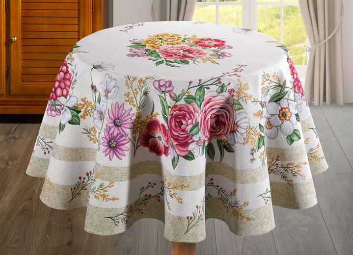 - Tisch- und Raumdekoration in Gobelin-Qualität, in Größe 100 (2x Platzset, 33x 45 cm) bis 404 (Kissenbezug, 45x 45 cm), in Farbe BUNT Ansicht 3