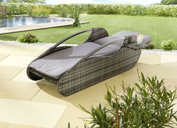 - Liege Alassio mit Auflage, in Farbe GRAU Ansicht 2