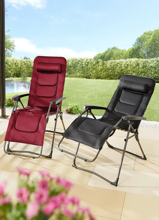 Gartenmöbel - Hartman Ergolounger XL, in Farbe BORDEAUX – Farbe BORDEAUX – Ansicht 