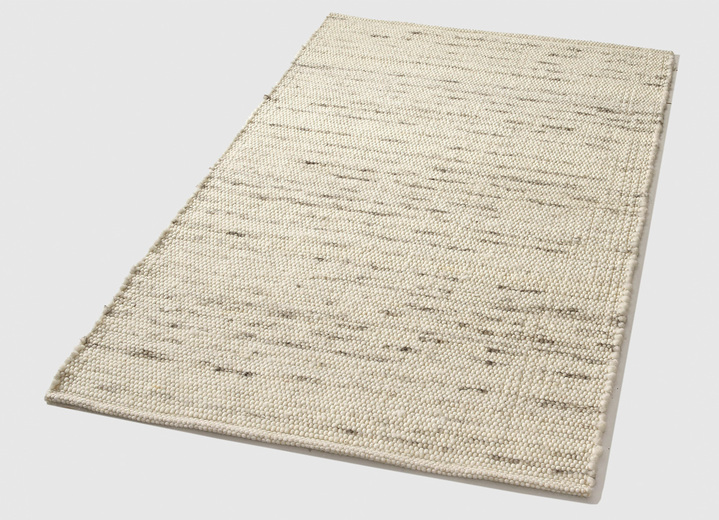 Modern - Handgewebte Brücken und Teppiche aus Schurwolle, in Größe 103 (Brücke, 60x 90 cm) bis 299 (Teppich, 290x390 cm), in Farbe SAND Ansicht 5