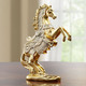Figuren - Pferd in kunstvoller Pesade-Haltung, in Farbe GOLD – Farbe GOLD – Ansicht 1