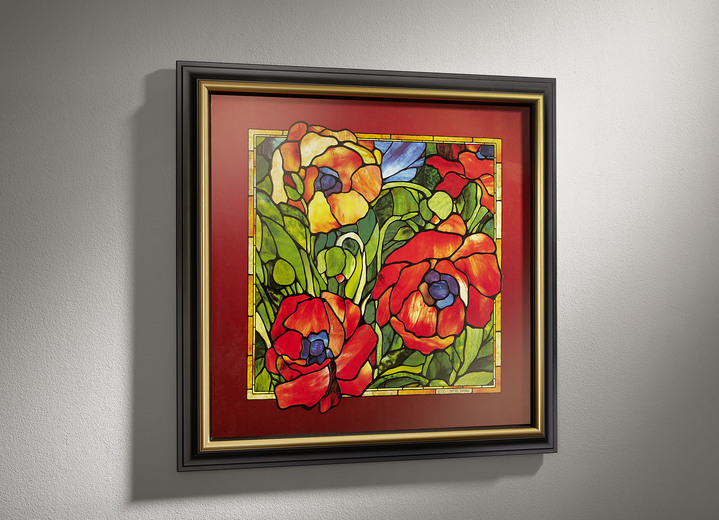 Blumen - Goebel-Porzellan-Bild des Künstlers Louis Comfort Tiffany, in Farbe BUNT
