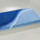 Badgarnituren - Badgarnitur mit rutschhemmender Latex-Rückseite – Farbe BLAU Badgarnituren - Badgarnitur mit rutschhemmender Latex-Rückseite, in Größe 100 (Vorleger halbrund, 50x 80 cm) bis 112 (WC-Deckelbezug, 47x 50 cm), in Farbe ROT-GRAU