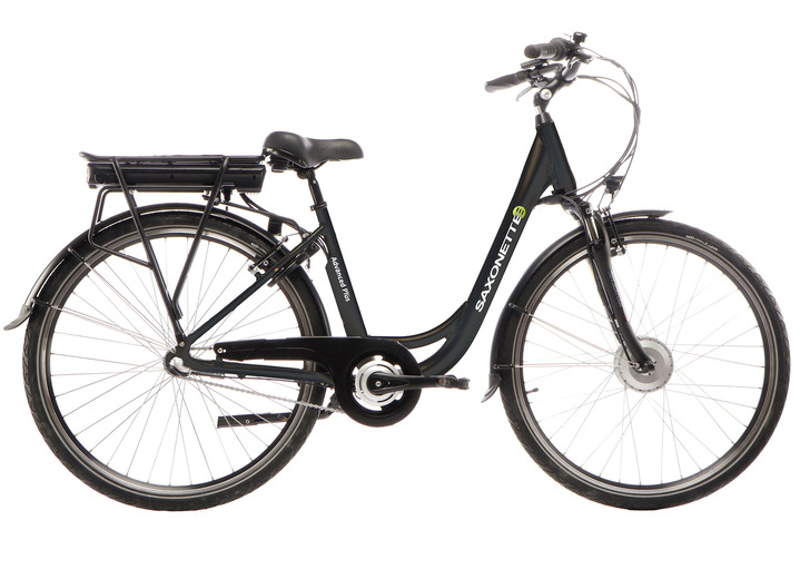 Mobilität - Elektro-Fahrrad mit Alu-Rahmen, in Farbe SCHWARZ Ansicht 1