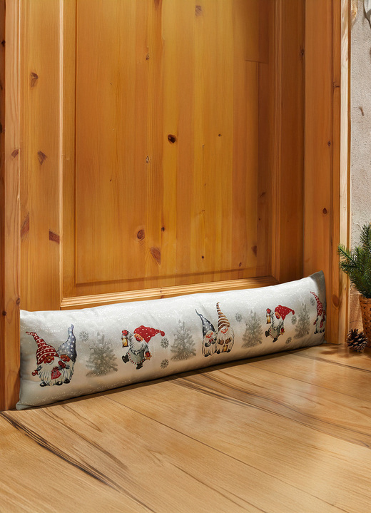 Sonstiges - Digital bedruckte Zugluftrolle, in Farbe WEISS-ROT-GRAU Ansicht 1