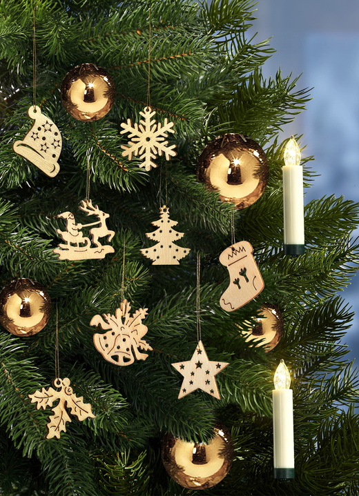 Weihnachten - Anhänger-Set, 48-teilig, in Farbe NATUR Ansicht 3