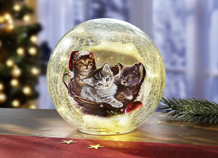 Glaskugel mit Beleuchtung
