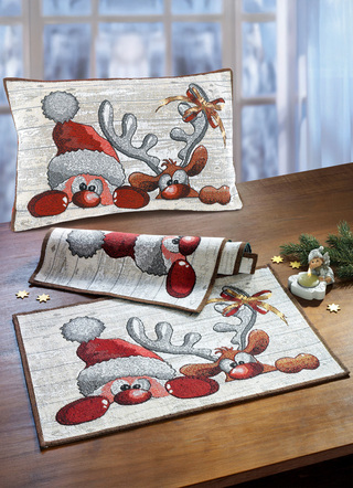 Tisch- und Raumdekoration aus Gobelin