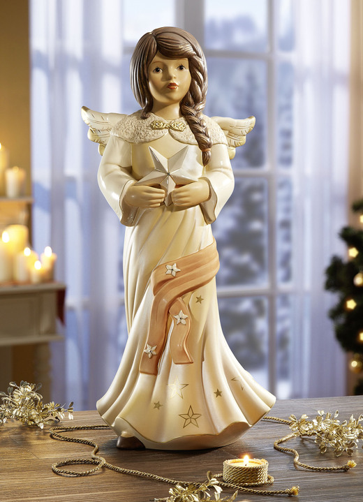 Goebel-Figuren - Engel mit Stern aus dem Hause Goebel, in Farbe CHAMPAGNER