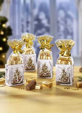 Weihnachtsbaum-Tütchen, 4er-Set