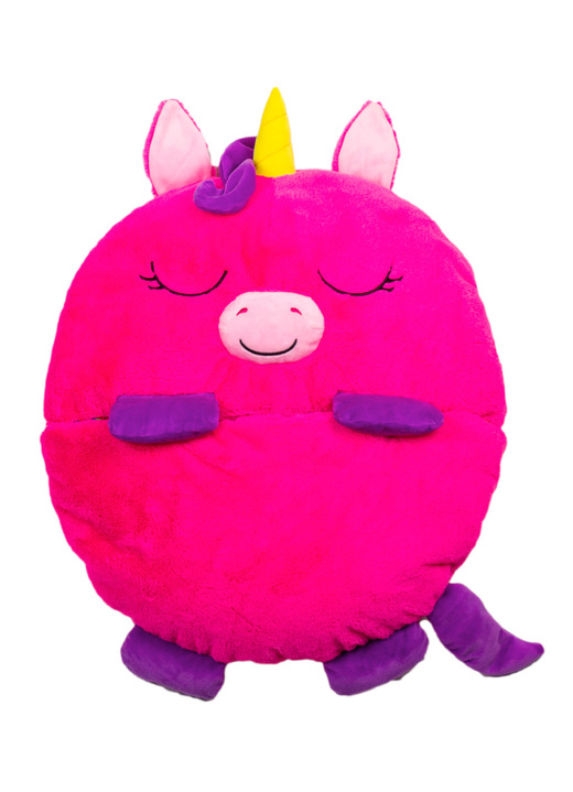 Reisen - Happy Nappers Kuschelschlafsack, in Farbe BUNT, in Ausführung Einhorn, pink, Grösse M (51x137 cm) Ansicht 1