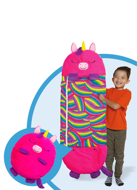 Reisen - Kuschelschlafsack Happy Nappers  Ansicht 4 Reisen - Kuschelschlafsack Happy Nappers , in Farbe BUNT, in Ausführung Einhorn, pink, Grösse M (51x137 cm) Ansicht 4