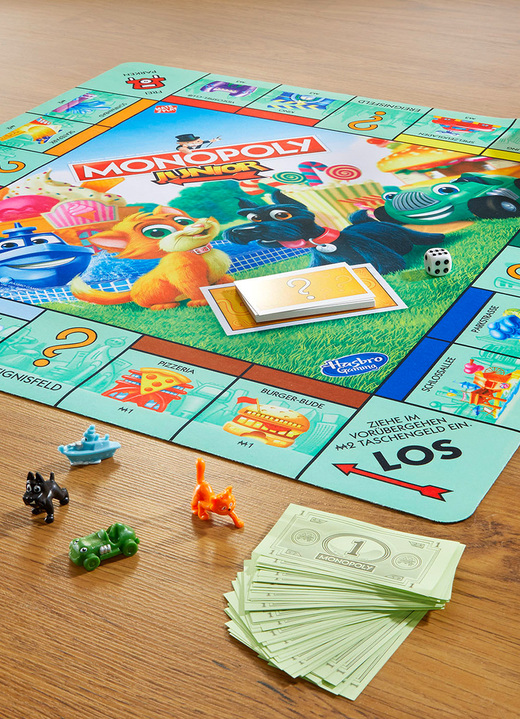 Geschenkideen - XL-Spielmatte Monopoly Junior Ansicht 2 Geschenkideen - XL-Spielmatte Monopoly Junior, in Farbe BUNT Ansicht 2