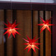Außendekorationen - 3er Set LED-Sterne, mit Timerfunktion, in Farbe ROT